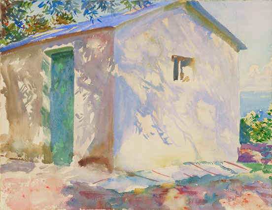 John Singer Sargent water-color "Corfu"