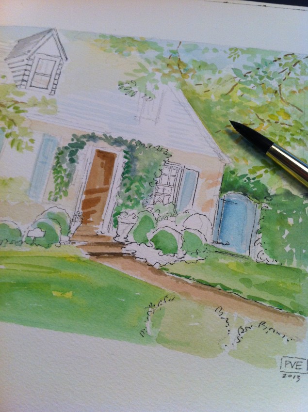 Busy bee cottage on my table